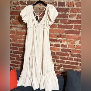 🪿 cottage core cream dress 🪿